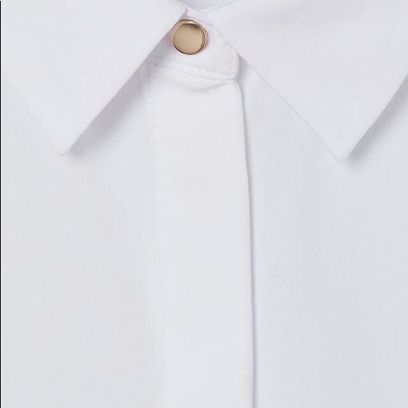 NWT H&M white polyester blouse size Small - Picture 2 of 6